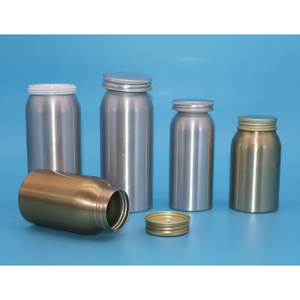 Botellas de Medicina de metal de aluminio de Parte superior abierta del fabricante de Vietnam, contenedor de tableta de vitamina farmacéutica - Product Image 4