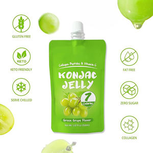 ピーチフルーツ味ゼリープライベートグルテンフリー低カロリーKonjacゼリー卸売 - Product Image 4