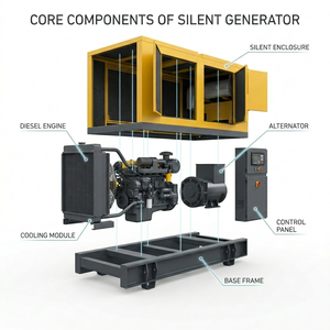 Generador Wechai Sdec Super Silencioso Abierto 20kw 30kw 50kw 100kw 200kw 400kw 500kw 800kw 1000kw Grupo Electrógeno - Product Image 1