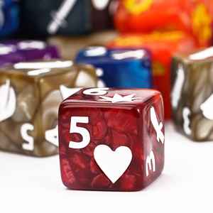 ลูกเต๋าเกมออฟโธรนส์คุณภาพสูง FACCUB ขนาด 16 มม. ลูกเต๋าพลาสติกทรงหลายเหลี่ยมแบบกลิ้ง ลูกเต๋าอะคริลิคทรงลูกบาศก์ - Product Image 3