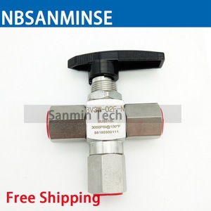 Válvula de Bola de 3 Vías de Acero Inoxidable King, 3000 Psi, Rosca de 1/2 Pulgada, para Agua, Aire, Aceite, Aplicaciones de Alta Presión - Product Image 3
