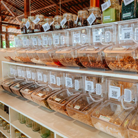 Conteneurs à noix, bacs à aliments en vrac pour les magasins d'aliments en vrac