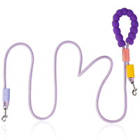 Nouvel Arrivage Laisse Double pour Chien Anti-Traction et Anti-Évasion, en Nylon Robuste et Durable, à Porter en Bandoulière, avec Collier Intégré