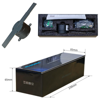 Ventilateur holographique 3D personnalisable avec écran LED, projecteur publicitaire portable pour la promotion de marques de détail et le développement secondaire SDK