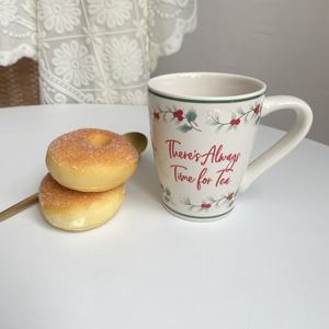 Regalo de Taza de cerámica a rayas artísticas rojas para mamá - Product Image 6