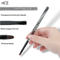Nouveauté Hechunzi – Pinceaux professionnels pour le nail art avec manche en acrylique et motif encre, pour salon, maison et DIY