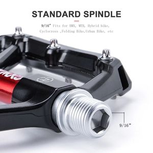 Pédales de vélo antidérapantes, pièces de vélo durables, roulements étanches, pédales en aluminium polyvalentes pour vélo - Product Image 4