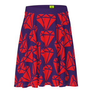 MORE THAN RUBIES-PROVERBS 31DERFULL- Jupe de patineuse rouge et violette - Product Image 3