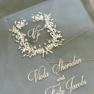 Elegantes Tarjetas de Invitación de Boda de Terciopelo, Invitaciones con Papel Dorado y Sello de Cera, Papelería de Lujo para Fiestas Nupciales y Tablero Acrílico - Product Image 6