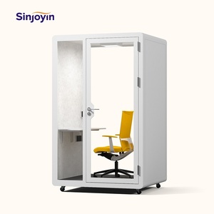 Mobil Sessiz Çalışma Odası Ses Geçirmez Ev Toplantı Ofis Bölmesi Hareketli Çalışma Bölmeleri Ses Yalıtımlı Modern Kabin - Product Image 2