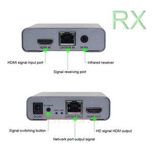 4K 30Hz 120m <span class=keywords><strong>HDMI</strong></span> Extender Thác kết nối trên CAT5e CAT6 RJ45 <span class=keywords><strong>Ethernet</strong></span> Transmitter Receiver cho PC DVD để TV - Product Image 3