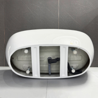 Baignoire autoportante ovale moderne en acrylique Twowinco pour hôtel de luxe, idéale pour les projets