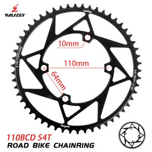 WUZEI 110BCD 36/38/40/42/44/46/48/50/52/54/56/58T Plato de <span class=keywords><strong>bicicleta</strong></span> de carretera de 4 garras para <span class=keywords><strong>Shimano</strong></span> R7000 R8000 4700 R2000 R3000 Piñón - Product Image 3
