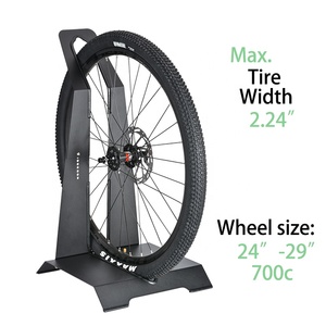 Soporte de Almacenamiento para Bicicleta Ligero y Robusto Nuevo Diseño de Soporte de Piso de Acero Ajustable para Bicicletas de 24-<span class=keywords><strong>29</strong></span> Pulgadas Listo para Estacionamiento Portátil - Product Image 2