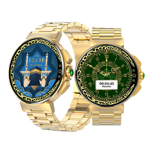 Wholesale Muslim Qibla Reminder Smart Watch Fashion Sport Watches Unisex Android IPS Touch Screen Multifunction Smart Watch