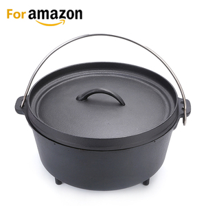 <span class=keywords><strong>Amazon</strong></span> tres piernas campamento camping al aire libre de utensilios de cocina de hierro fundido Horno Holandés para la venta - Product Image 3