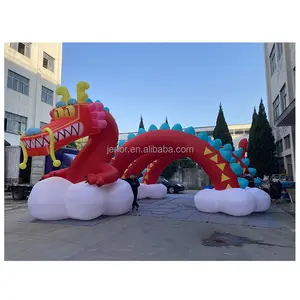 Hot Sales Chinese Dragon Inflatable Loong Inflatable Dragon Arch for Chinese Festival Decoration