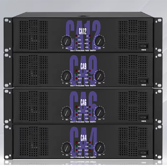 CA Professional Dual-channel 300-800W Power Amplifier, Suitable for Stage and KTV Venues, Etc.