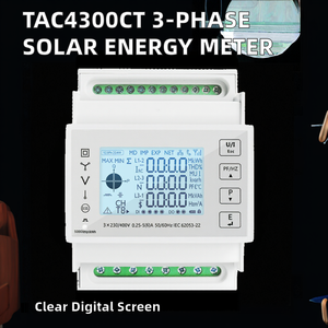 มิเตอร์วัดพลังงานแสงอาทิตย์ Moolar eu stock TAIYE TAC4300CT PV ระบบโซลาร์เซลล์ KWh V a Hz W แบบสามเฟสสี่สาย พร้อมพอร์ต Modbus/Pulse Output RS485 - Product Image 2