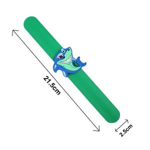 איכות גבוהה יצירתי סדרת בעלי חיים כרישים גומי slap wristbands אישית לילדים מבצע הצמד סיליקון - Product Image 6