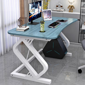 โต๊ะคอมพิวเตอร์สำนักงานที่บ้านปรับได้ตามหลักสรีรศาสตร์โลหะพกพาทนทานพร้อมที่เก็บของประหยัดพื้นที่สำหรับการศึกษาห้องนอน - Product Image 5