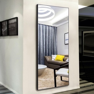 Silver Frameless Beveled Edge Flexible <b>Mirror</b> Tiles 2-8mm Glass <b>Sheet</b> for Creative Wall Decor Home Bedroom Bathroom - Product Image 1