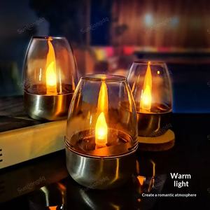 Lampe solaire d'extérieur étanche transfrontalière, imitation bougie décorative, acier inoxydable et plastique, éclairage de jardin 6-12 heures - Product Image 2