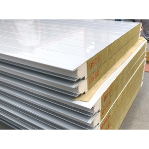 Úc Bán Nóng Cách Điện Kim Loại Siding Rock Wool Sandwich Panel Nhà Vật Liệu Xây Dựng - Product Image 6