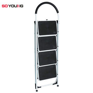 Pasamanos <span class=keywords><strong>de</strong></span> tubo redondo plegable <span class=keywords><strong>Escalera</strong></span> <span class=keywords><strong>de</strong></span> <span class=keywords><strong>hierro</strong></span> Escalones ensanchados para uso en apartamentos domésticos 2/3/4/5/6 escalones - Product Image 2