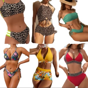 Trajes de Baño Azules al por Mayor de Alta Calidad, Bikinis, Conjuntos de Falda de Malla Sexy y Varios Estilos de Trajes de Baño Sexys y a la Moda - Product Image 1