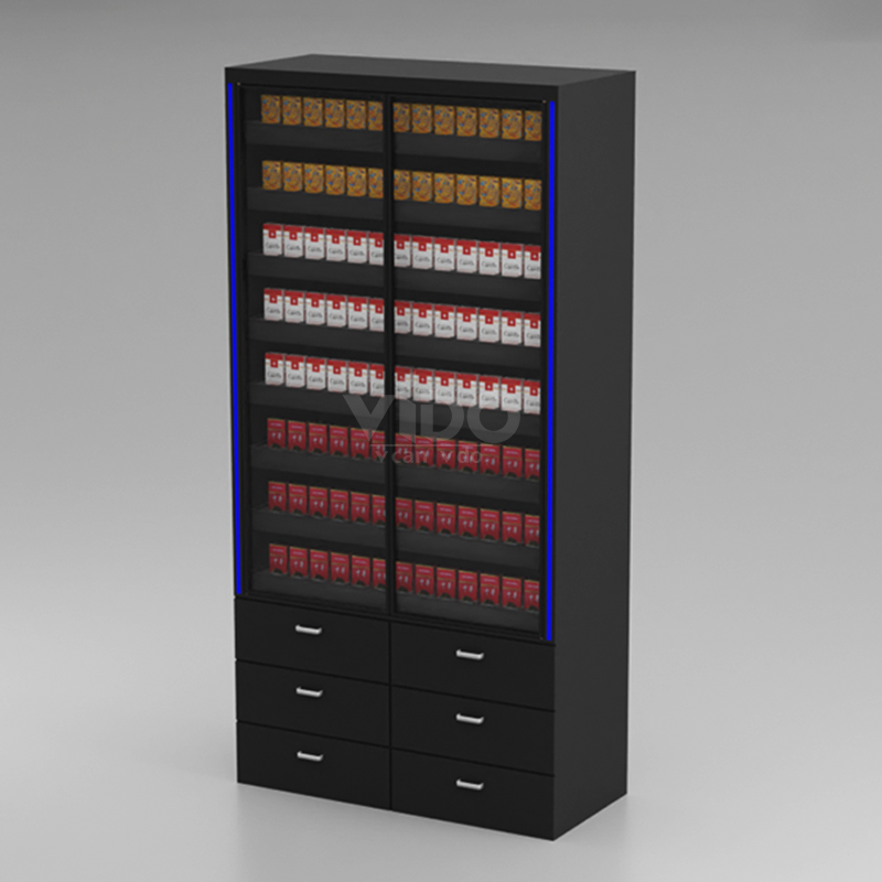 cigarette rack for gas station Overhead Racks Above Cashier Counter TobacPro Overhead Cigarette Display Rack