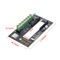 Placa de Expansión LILYGO T-Sim Shield, LoRa+RS485+Detección de Corriente de 3 Canales, Entrada Amplia de 7-36V, Compatible con ESP32/S3