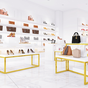 Boutique professionnelle haut de gamme Design d'intérieur Magasin de chaussures au détail Meubles avec présentoirs Supports pour magasin de chaussures - Product Image 6
