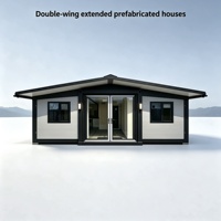 Maison conteneur de luxe extensible avec 3 chambres, 1 salon, 1 salle de bain entièrement équipée et cuisine - Mini-maisons pour adultes, hôtel, villa