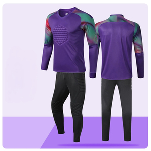 Setelan baju kiper sepakbola, setelan baju kiper sepak bola lengan panjang dewasa dan anak-anak, Set sepak bola Logo meja cetak - Product Image 4