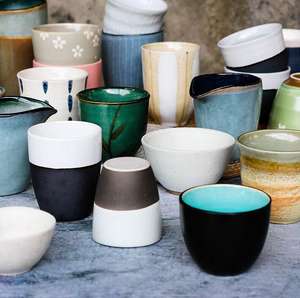 Tasse à thé en porcelaine chinoise, Mini ornements, rayures ménagères créatives, japonaise, forme ovale, style Vintage, <span class=keywords><strong>2023</strong></span> - Product Image 6