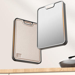 Groothandel Puur <span class=keywords><strong>Titanium</strong></span> Roestvrijstalen Snijplank Dubbelzijdig Meeldauwbestendig En Antibacterieel Huishoudelijk Hakblok - Product Image 3