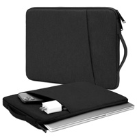Sac pour ordinateur portable en polyester imperméable, impression sérigraphique, taille personnalisable, fermeture éclair, protection pour ordinateur et tablette, envoi 4oz-8oz
