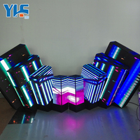 Écran LED cube publicitaire intérieur P2.5 Module d'écran LED de forme irrégulière Mur vidéo d'affichage cube LED à rafraîchissement élevé