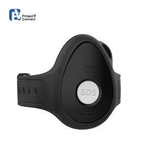 Lone Worker Elderly Kids Use EV-07 4GX 4G LTE Personal Smart GPS Tracker With Lanyard Wristband Clips