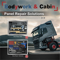 Kit d'outils robustes TOMAC pour camions, 51 pièces, avec colle et extracteur de bosses pour la réparation de carrosserie
