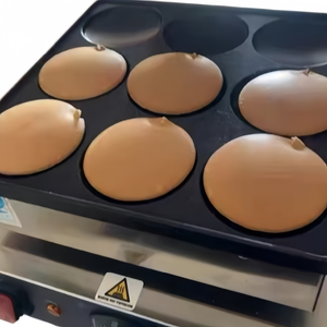 Machine à crêpes électrique double face pour restaurant, revêtement antiadhésif, plaques amovibles et lavables pour la préparation de crêpes - Product Image 4