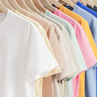 T-shirt pour homme surdimensionné 100% coton, coupe ample décontractée, col rond, manches courtes