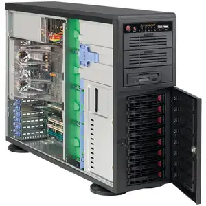CSE-743T0-903B-S0 Tower 8xLFF EATX 1x900W Power Supply Supermicro Tower Server Chassia
