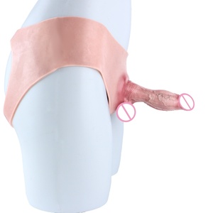 NNSX New Silicone Male Strap on Hollow Penis Extend Sleeve Panties Inner Hollow <b>Dildo</b> Pant for Men Delay Ejaculation Adult Toy - Product Image 6