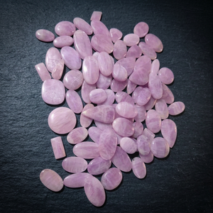 Natural Pink Kunzite Cabochon Loose Gemstones Wholesale AAA Grade Kunzite Flat Back <b>Stone</b> for Jewelry Maki - Product Image 1