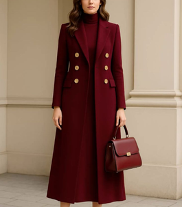 Trench-Coat d'Hiver sur Mesure OEM ODM en <span class=keywords><strong>Laine</strong></span> Cachemire de Haute Qualité, Nouveau Design pour Femme - Product Image 5