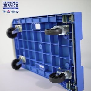 <span class=keywords><strong>Heavy</strong></span> <span class=keywords><strong>Duty</strong></span> nền tảng handtruck ph1513p 150kg công suất công nghiệp lớp 4 "PU bánh xe nền tảng lớn l710xw453xh880mm - Product Image 3