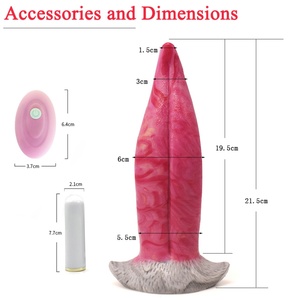 YOCY-2094V - Dildo de Silicona Líquida con Forma de Lengua de Dragón, 10 Modos de Vibración, Control Remoto, Vibrador con Movimiento de Ondulación para Mujeres - Product Image 5