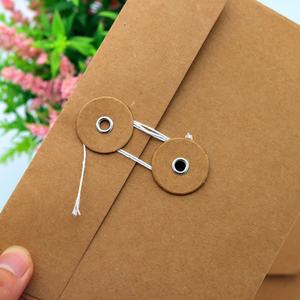 Sobres de Papel Kraft Vintage de 11.5x17cm, Impresos con Serigrafía, para Oficina, Escuela, Facturas, Notificaciones, Porta Tarjetas, Fundas para Archivos, con Cierre de Cuerda - Product Image 4